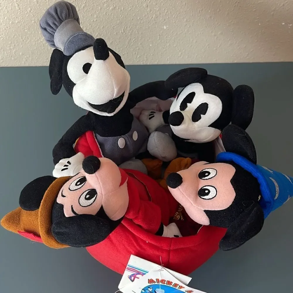 DISNEY Mickey Mouse 70 Happy Years Bean Bag Plush *NEW*